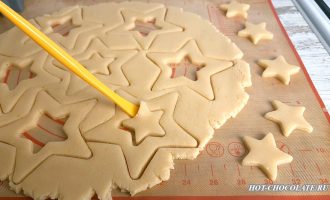 Новогоднее песочное печенье "Витражи"