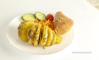 Картофель запечённый с беконом